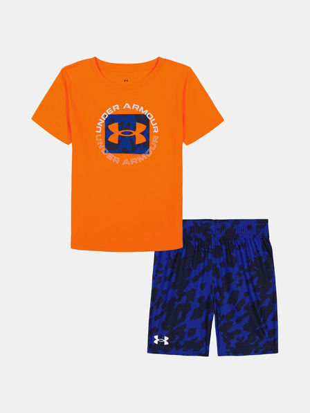 Under Armour Момчешки комплект Under Armour UA TECH PRINTED SS SHORT SET-ORG