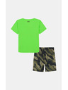 Under Armour Момчешки комплект Under Armour UA TECH PRINTED SS SHORT SET-GRN