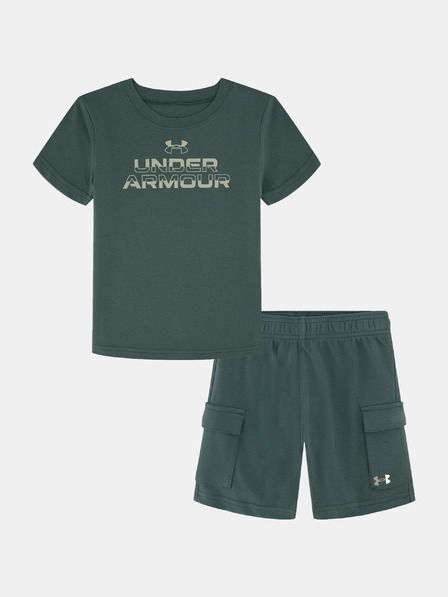 Under Armour Момчешки комплект Under Armour UA CARGO SHORT SET-GRN