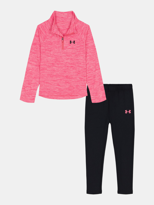 Under Armour Момичешки комплект Under Armour UA 1/4 ZIP LEGGING SET