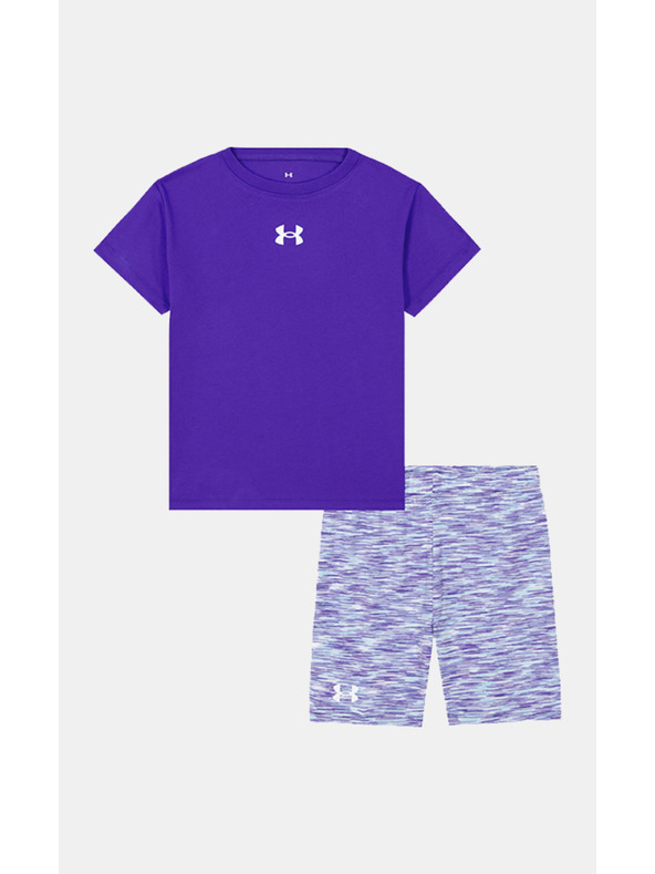 Under Armour Момичешки комплект Under Armour UA TWIST BIKE SHORT SET-BLU