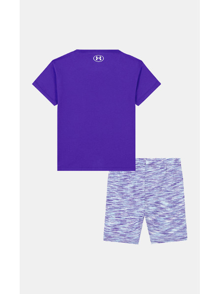 Under Armour Момичешки комплект Under Armour UA TWIST BIKE SHORT SET-BLU