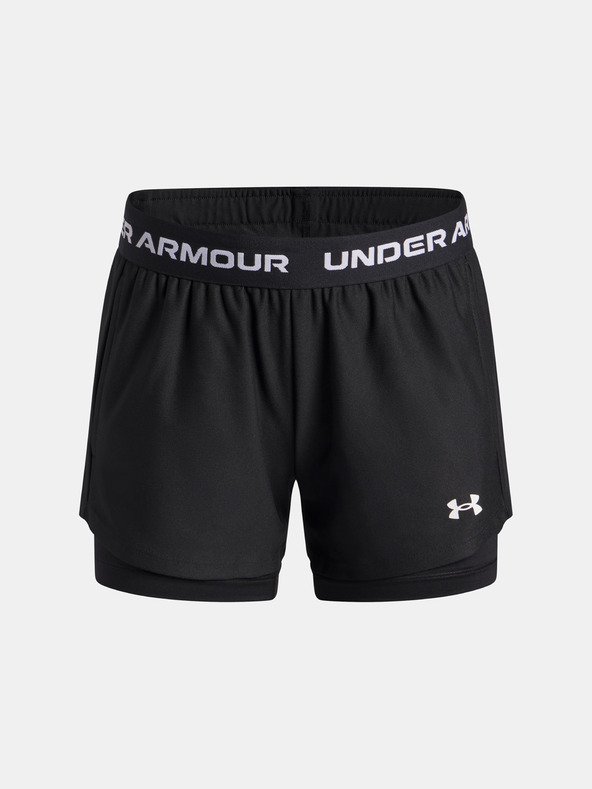 Under Armour Момичешки къси панталони Under Armour UA Tech Play Up 2n1 Short-BLK