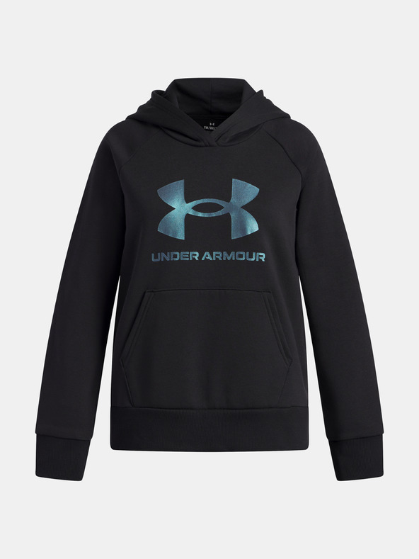 Under Armour Момичешки суитшърт Under Armour UA Rival Flc Shimmer Hdy-BLK