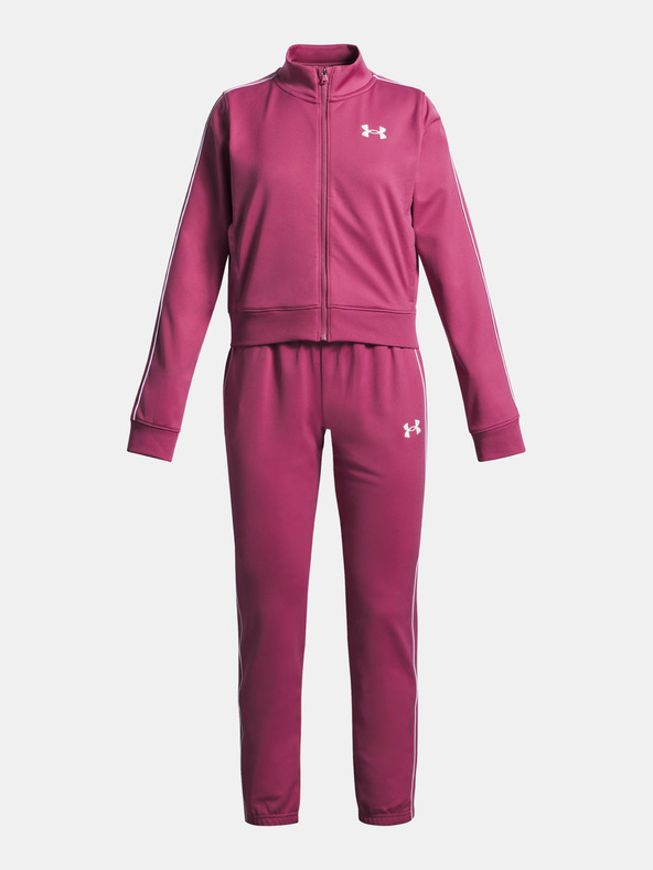 Under Armour Момичешки комплект Under Armour UA Icon Knit Crop Tracksuit-RED