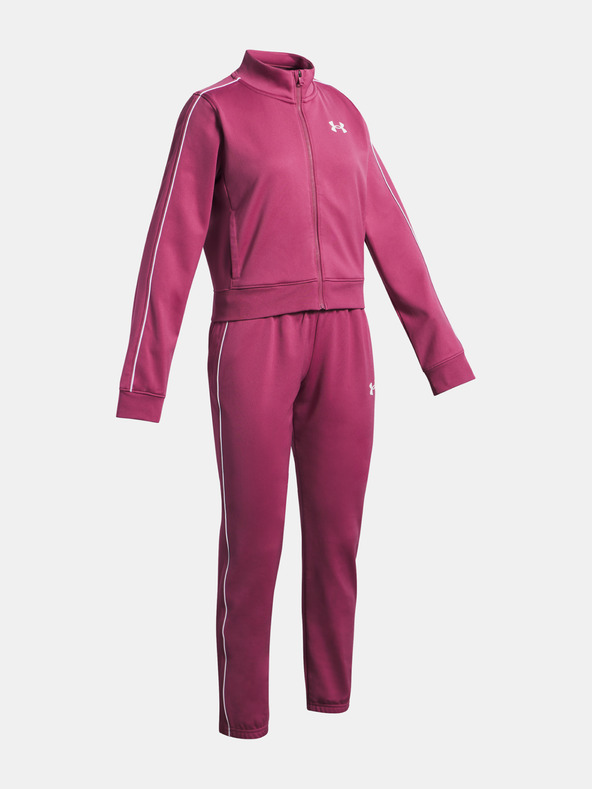 Under Armour Момичешки комплект Under Armour UA Icon Knit Crop Tracksuit-RED