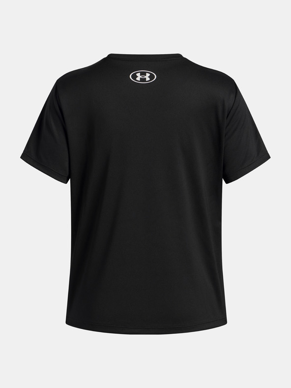 Under Armour Момичешка тениска Under Armour Tech Varsity Graphic SS-BLK
