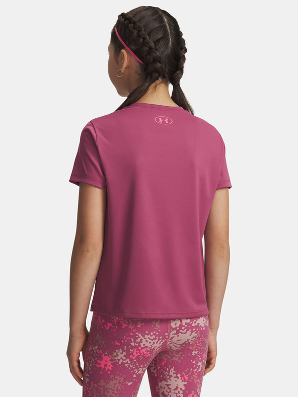 Under Armour Момичешка тениска Under Armour Tech Varsity Graphic SS-RED
