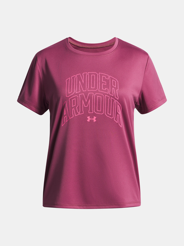Under Armour Момичешка тениска Under Armour Tech Varsity Graphic SS-RED