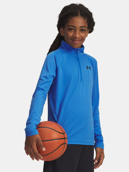 Under Armour Тениска Under Armour Boys UA Tech 2.0 1/2 Zip-BLU