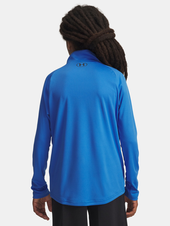 Under Armour Тениска Under Armour Boys UA Tech 2.0 1/2 Zip-BLU