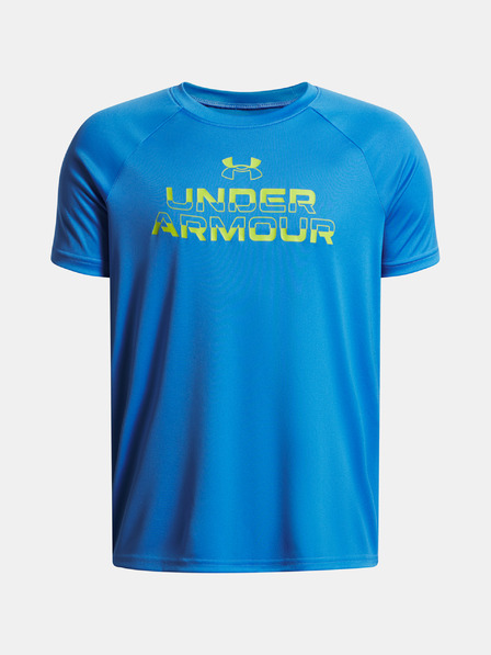 Under Armour Момчешка тениска Under Armour UA Tech Split Wordmark SS-BLU