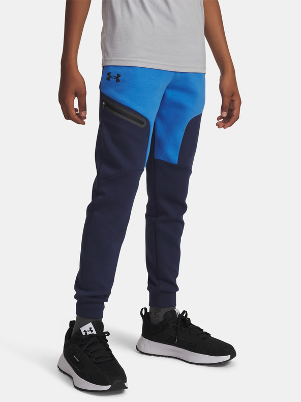 Under Armour Момчески спортен панталон Under Armour UA B Unstoppable Flc Jogger-BLU