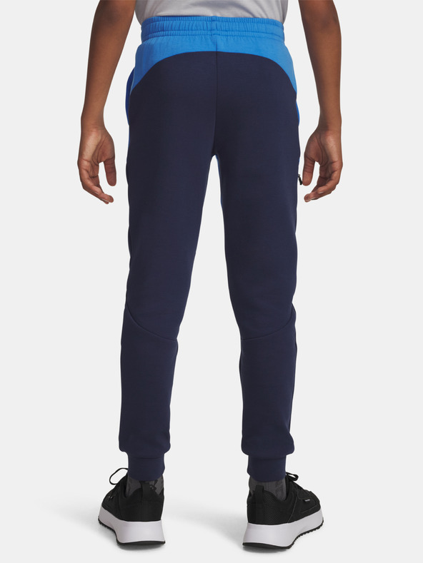 Under Armour Момчески спортен панталон Under Armour UA B Unstoppable Flc Jogger-BLU