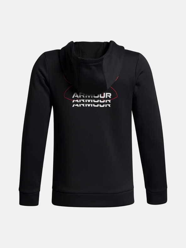 Under Armour Детски суитшърт Under Armour UA Armour Flc Retro Grphc HD-BLK