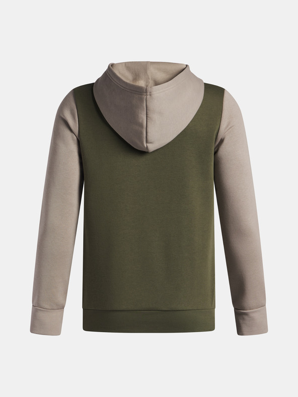 Under Armour Детски суитшърт Under Armour UA Rival Flc Cblck Grphc HD-GRN