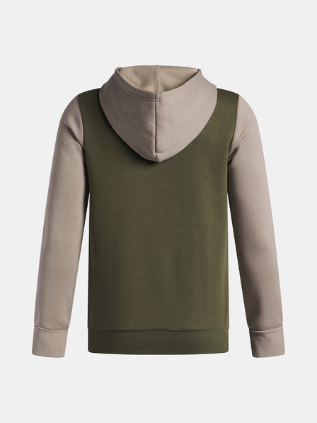 Under Armour Детски суитшърт Under Armour UA Rival Flc Cblck Grphc HD-GRN