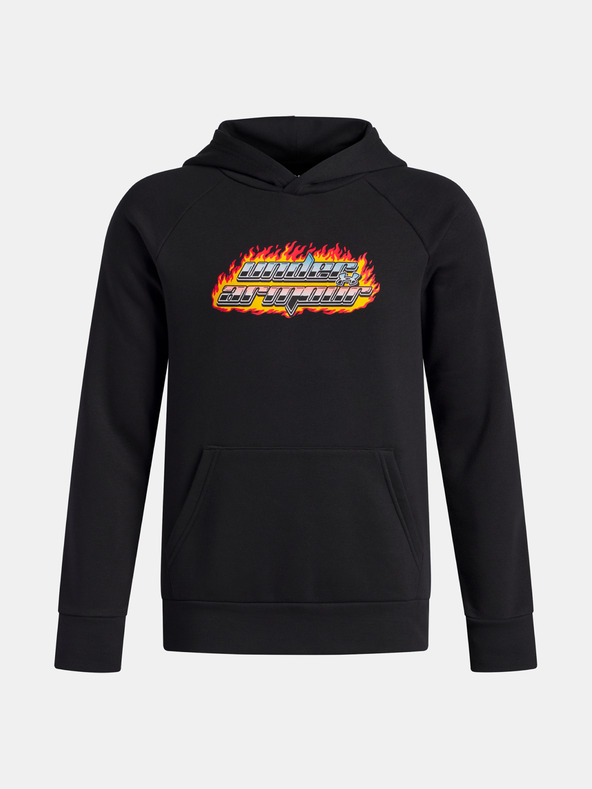 Under Armour Детски суитшърт Under Armour UA Rival Flc Flamin Wdmrk HD-BLK