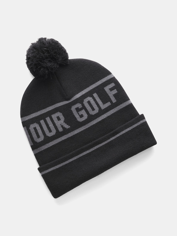 Under Armour Мъжка зимна шапка Under Armour M's Drive Pom Beanie-BLK