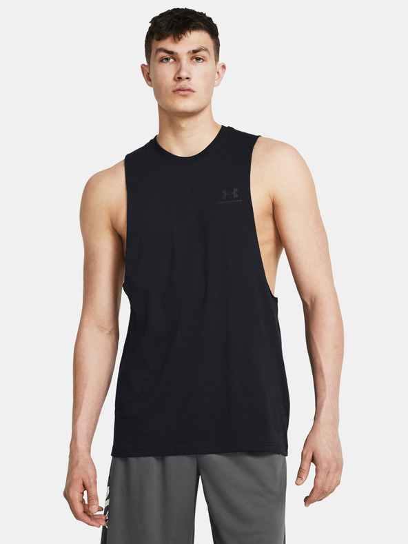 Under Armour Мъжки потник Under Armour UA LEFT CHEST CUT OFF TANK-BLK