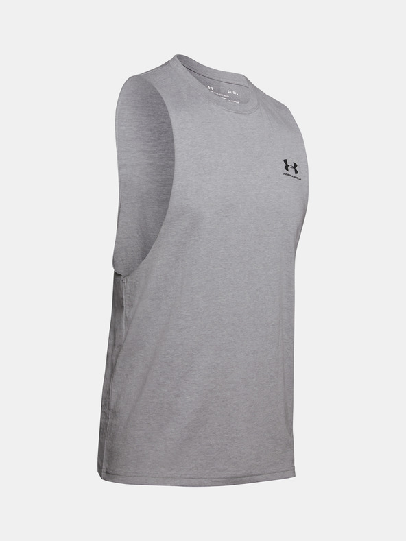 Under Armour Мъжки потник Under Armour UA LEFT CHEST CUT OFF TANK-GRY