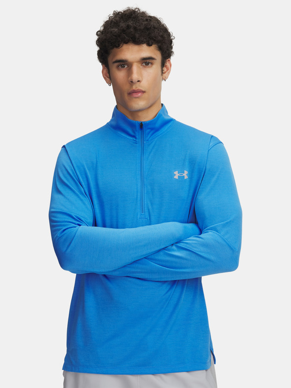 Under Armour Мъжка тениска Under Armour UA LAUNCH 1/4 ZIP-BLU