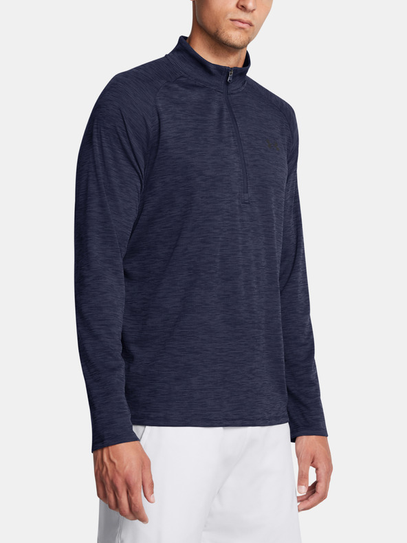 Under Armour Мъжка тениска Under Armour UA Tech Textured 1/2 Zip-BLU