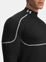 Under Armour Мъжка тениска Under Armour Cold Weather Grid LS Mock-BLK