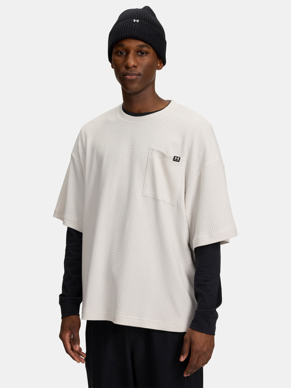 Under Armour Мъжка тениска Under Armour UA Rival Waffle Crew-WHT
