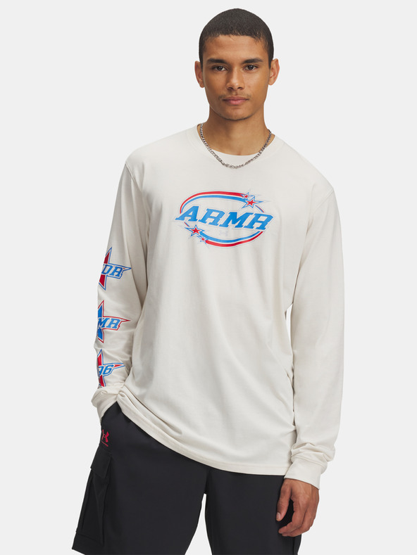 Under Armour Мъжка тениска Under Armour UA 60/40S STACKED STARS LS-BRN