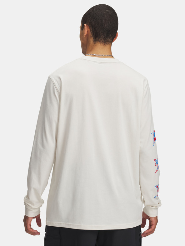 Under Armour Мъжка тениска Under Armour UA 60/40S STACKED STARS LS-BRN