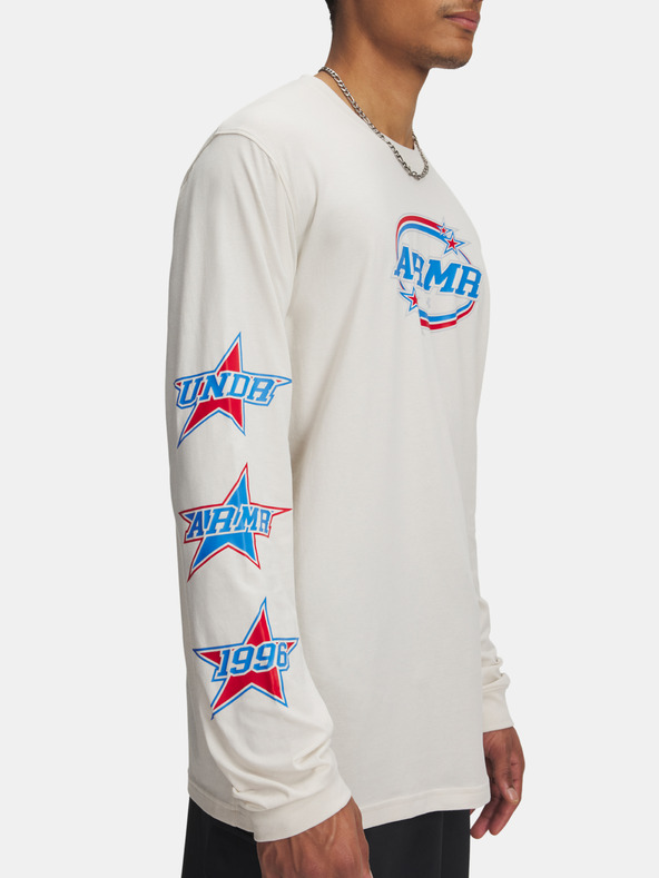 Under Armour Мъжка тениска Under Armour UA 60/40S STACKED STARS LS-BRN