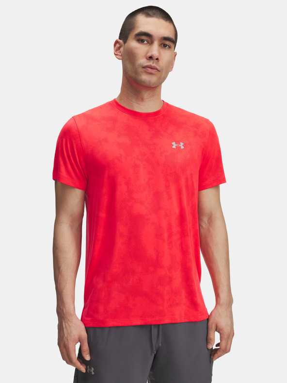 Under Armour Мъжка тениска Under Armour UA Launch Camo SS-RED