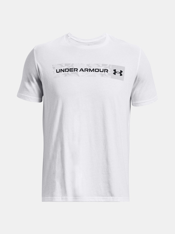 Under Armour Мъжка тениска Under Armour UA CAMO CHEST STRIPE SS-WHT
