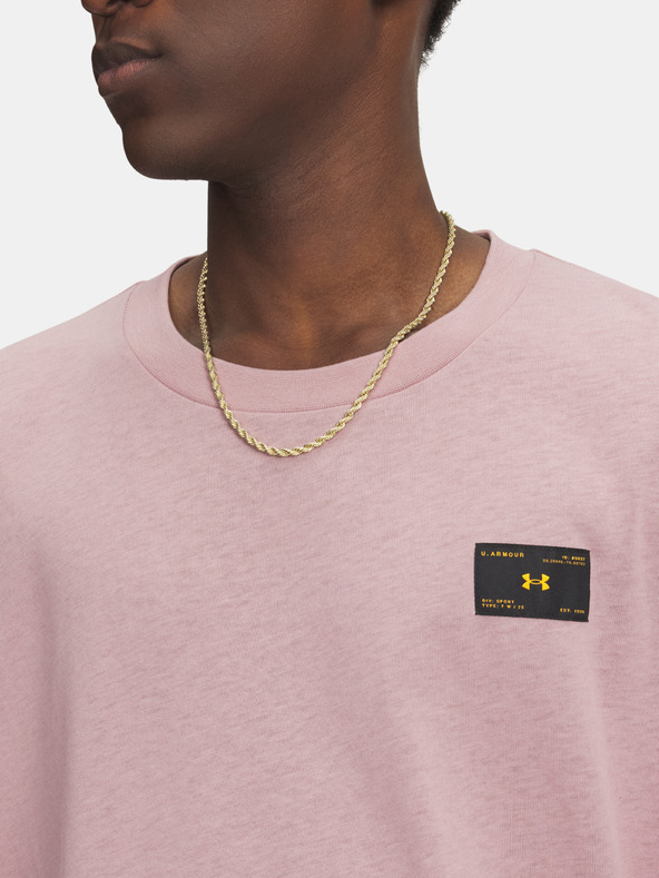 Under Armour Мъжка тениска Under Armour UA HWT WOVEN LABEL SS-PNK