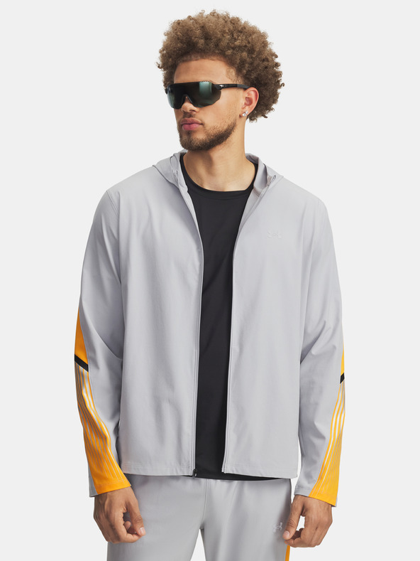 Under Armour Мъжко яке Under Armour UA Velociti Storm Hooded Jkt-GRY
