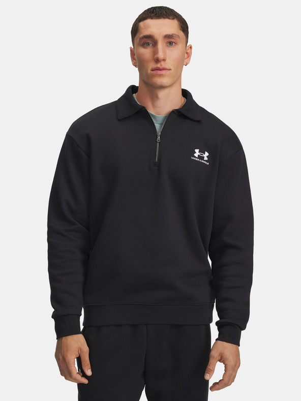 Under Armour Мъжко яке Under Armour UA Icon Flc Collar 1/4 Zip-BLK