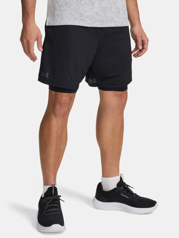 Under Armour Мъжки къси панталони Under Armour UA Tech Vent 2in1 Short-BLK