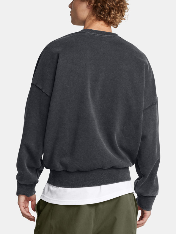 Under Armour Мъжки суитшърт Under Armour UA Icon HWT Flc Wash OS Crew-BLK