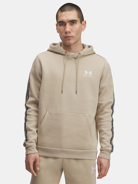 Under Armour Мъжки суитшърт Under Armour UA Icon Fleece HD Taping-BRN