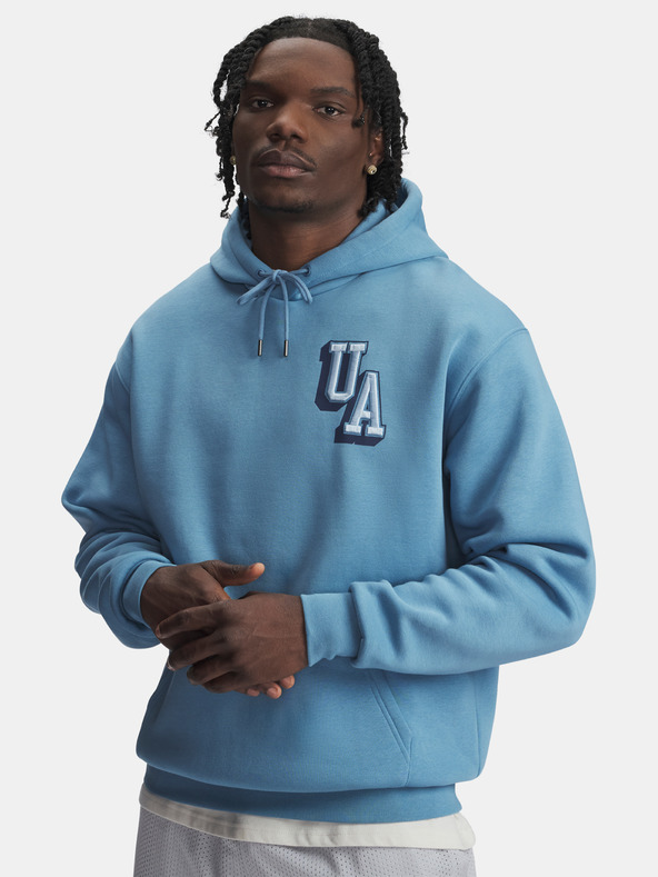 Under Armour Мъжки суитшърт Under Armour UA Icon Flc Graphic Top-BLU