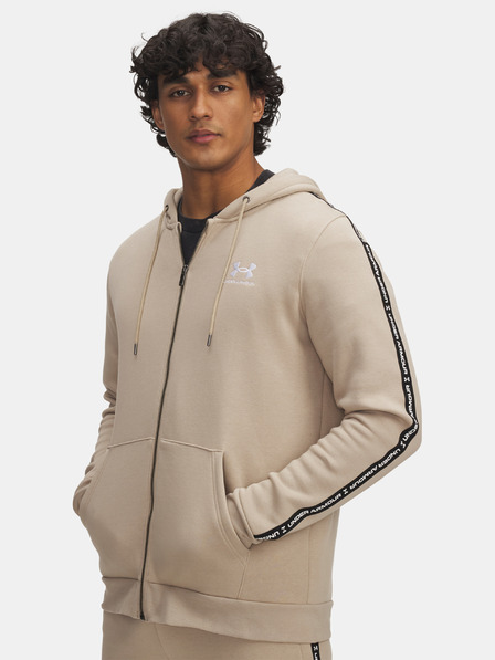 Under Armour Мъжки суитшърт Under Armour UA Icon Fleece FZ Taping-BRN