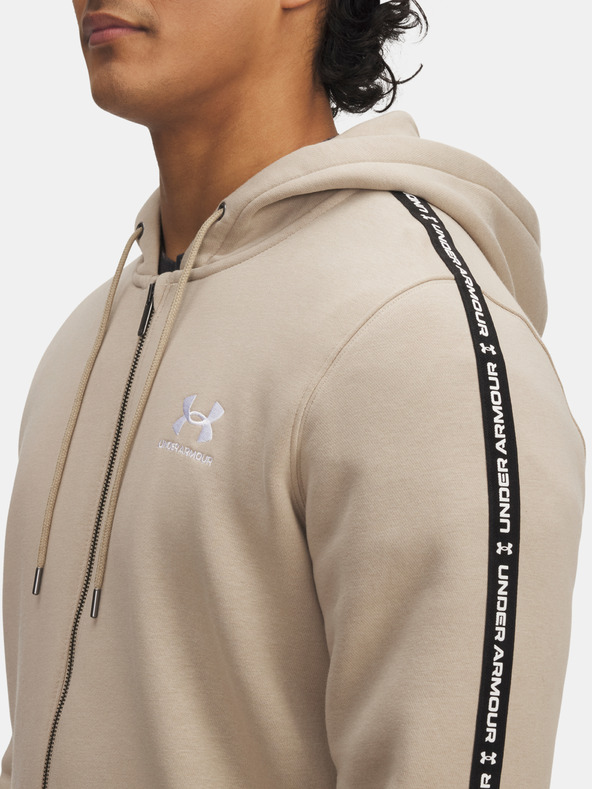 Under Armour Мъжки суитшърт Under Armour UA Icon Fleece FZ Taping-BRN