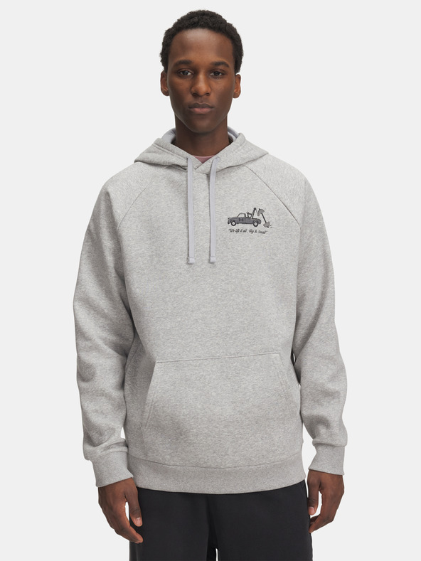 Under Armour Мъжки суитшърт Under Armour UA Rival Fleece HBR Logo HD-GRY