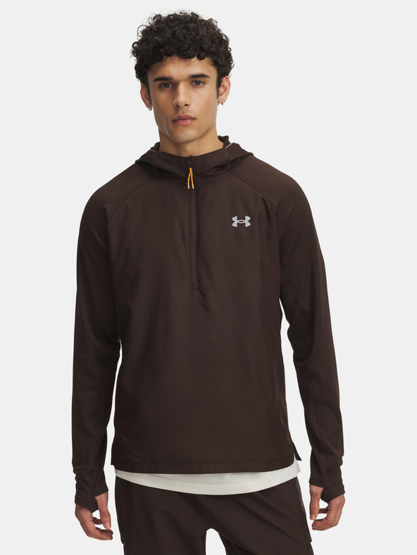 Under Armour Мъжки суитшърт Under Armour UA TRAIL RUN HOODIE-BRN