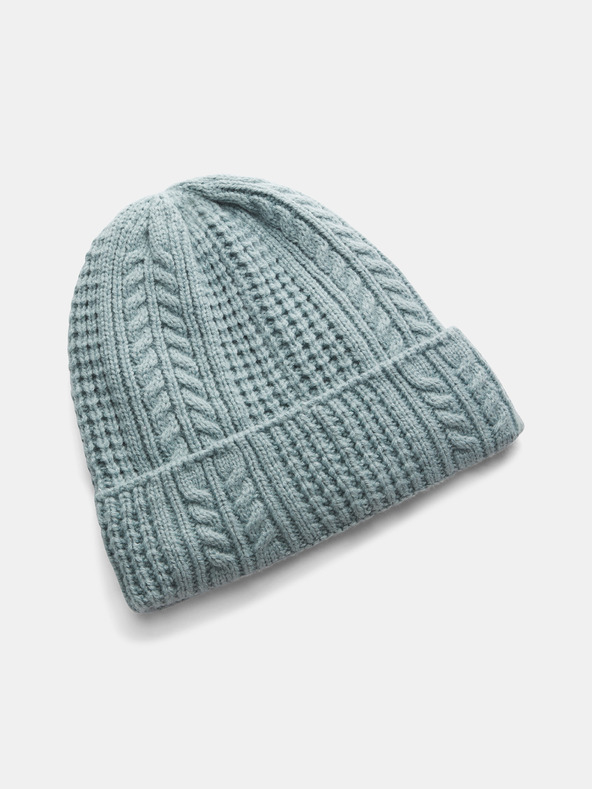 Under Armour Дамска шапка Under Armour W Halftime Cable Knit Beanie-GRN