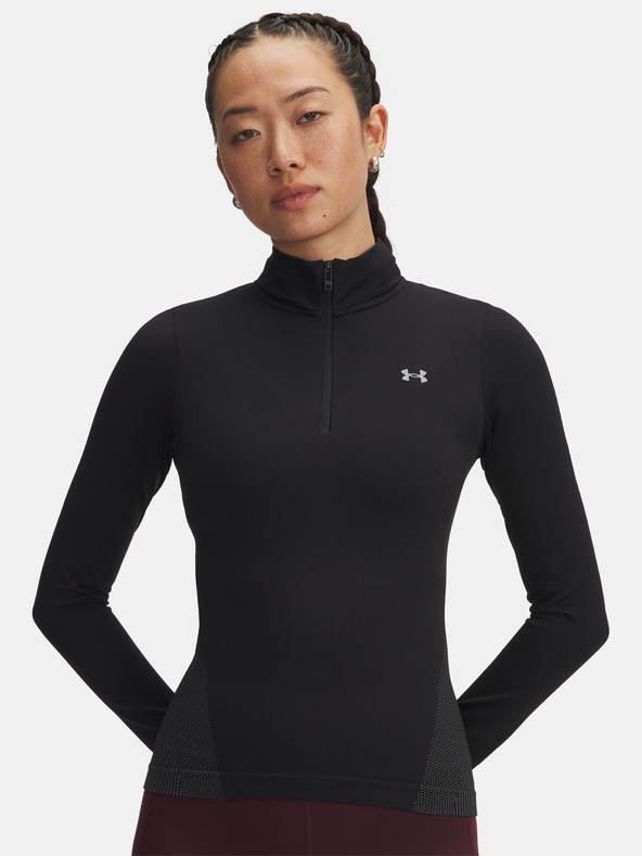 Under Armour Дамска тениска Under Armour UA Vanish Seamless 1/4 Zip-BLK