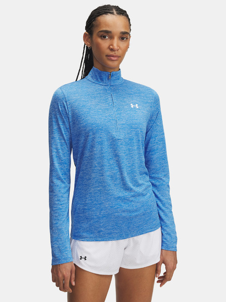 Under Armour Дамска тениска Under Armour Tech 1/2 Zip- Twist-BLU