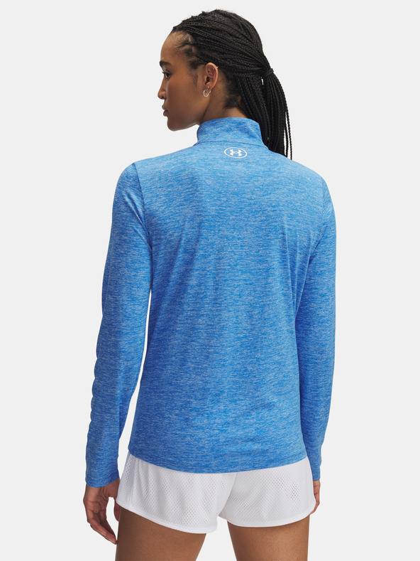 Under Armour Дамска тениска Under Armour Tech 1/2 Zip- Twist-BLU