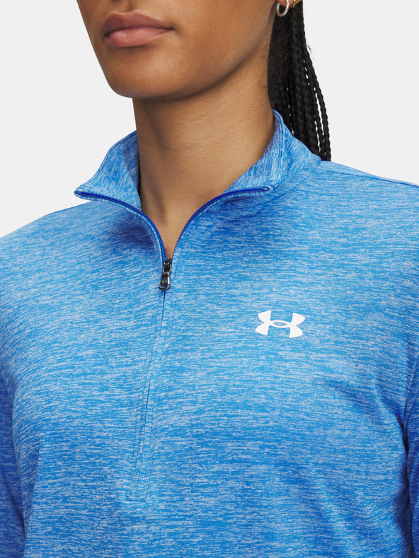 Under Armour Дамска тениска Under Armour Tech 1/2 Zip- Twist-BLU
